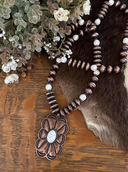 Capturing Copper - Long Necklace