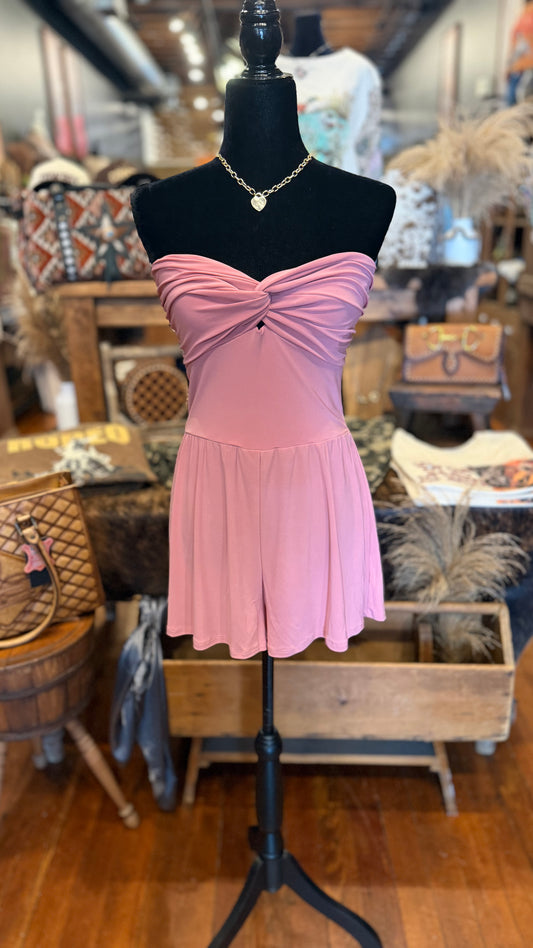 Simply Twisted – Mauve Romper