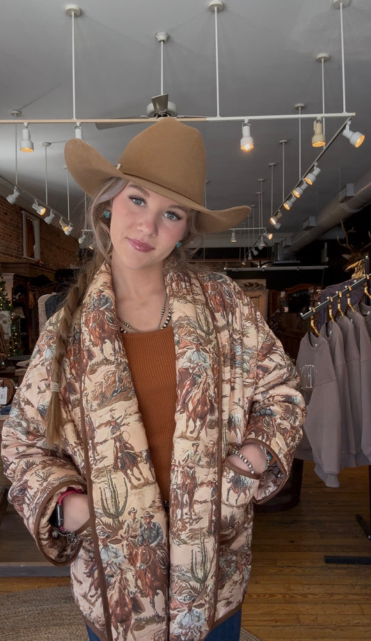 Cowboys & Cold Nights – Western Puffer Jacket