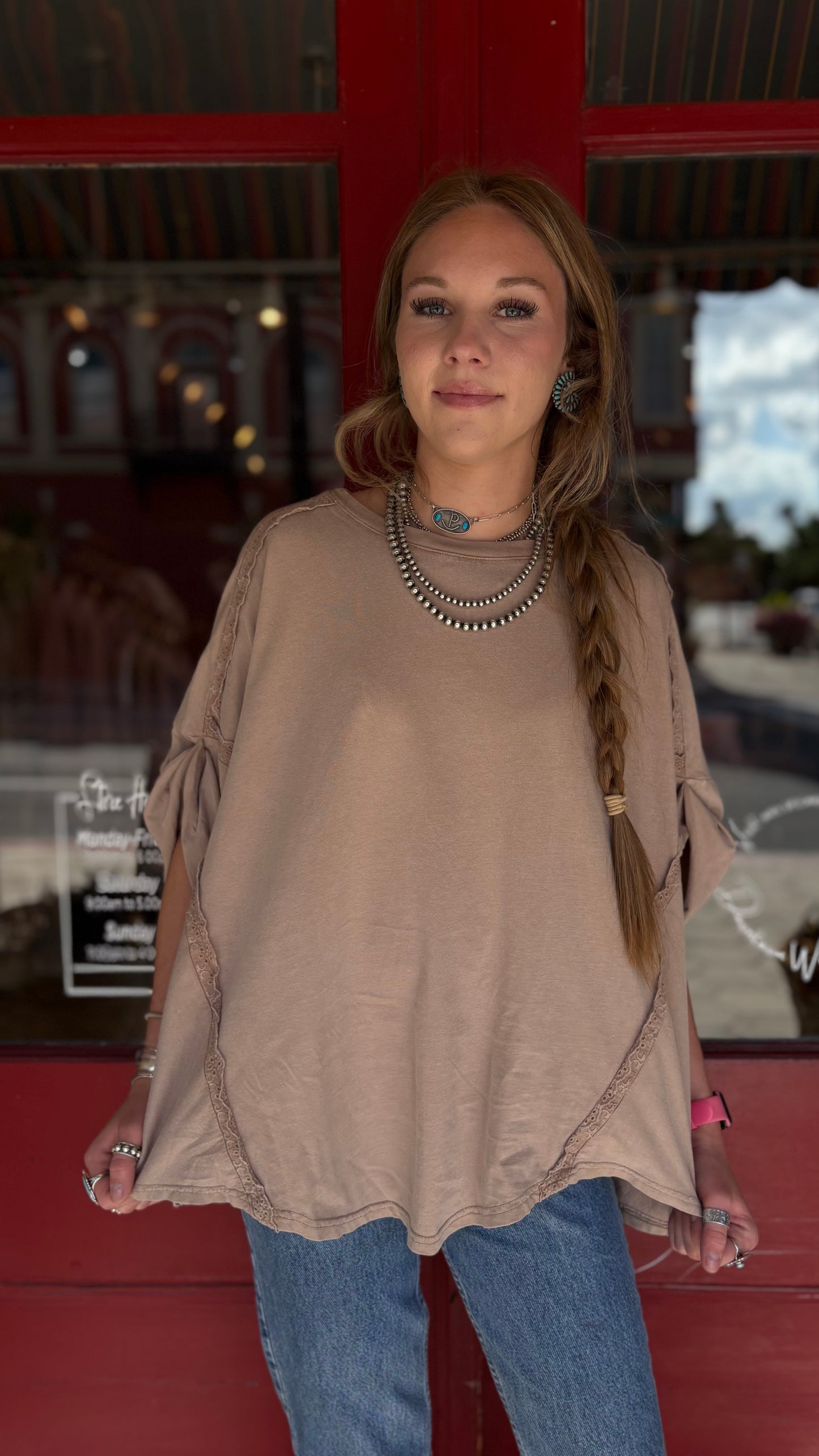 Sahara Bloom – Khaki Top