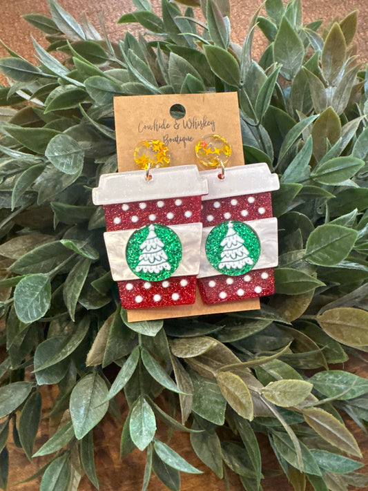 Christmas Cups - Earrings