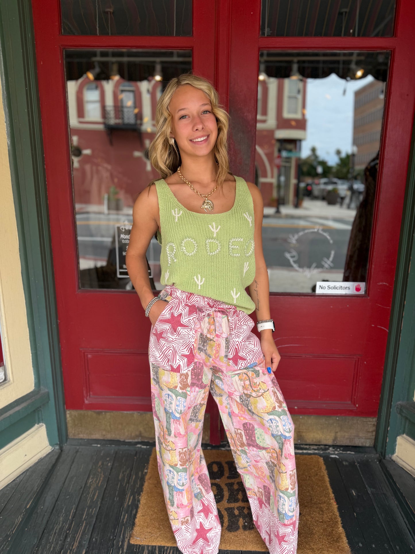 Cowgirl Cosmos – Mixed Print Pants