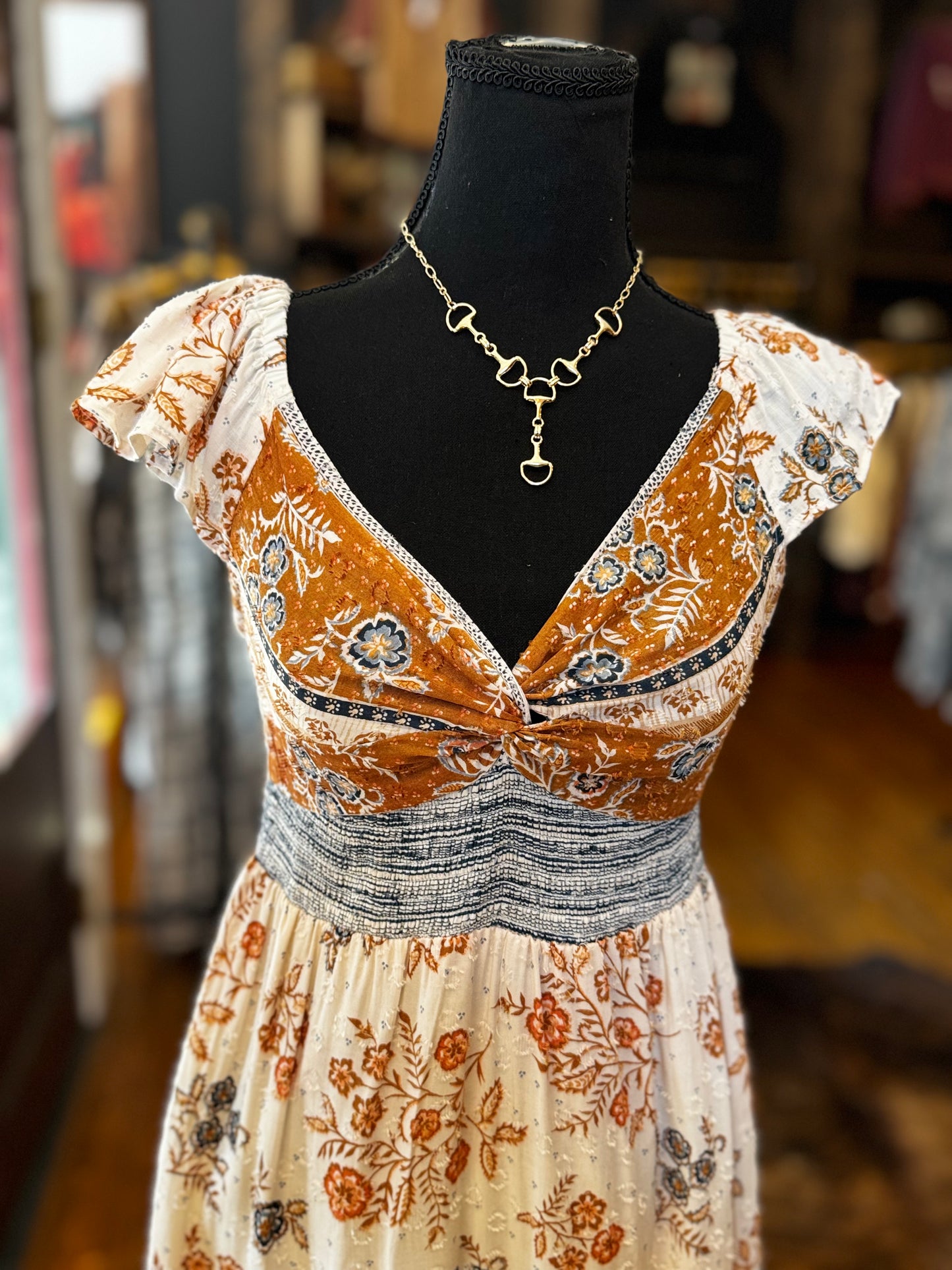 Ivory Fields - Floral Maxi Dress