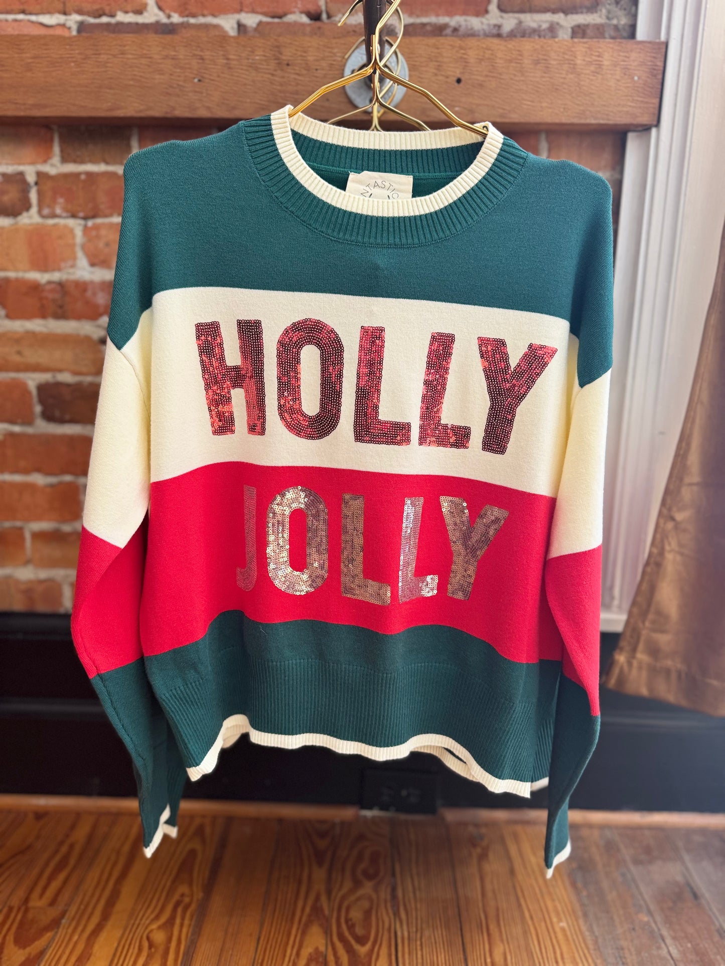 Holly Jolly Cheer - Color Block Sweater