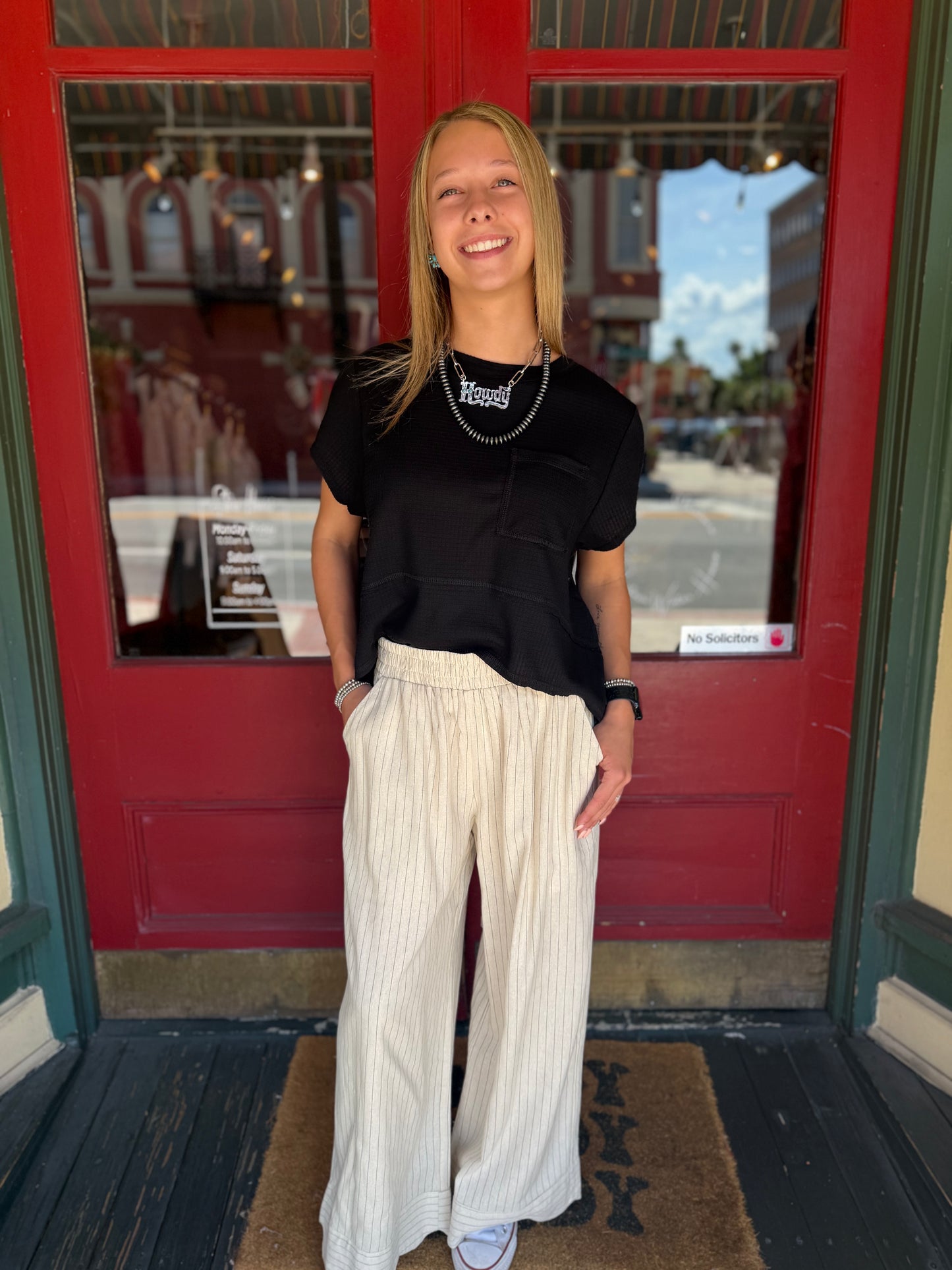 Juniper Thread – Ivory Linen Wide Leg Pants