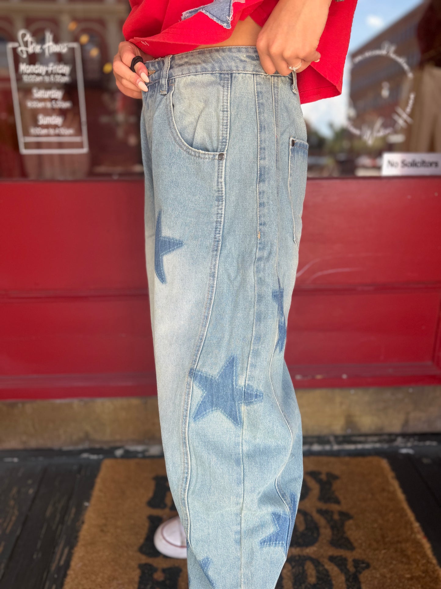 American Nights – Denim Barrel Jeans