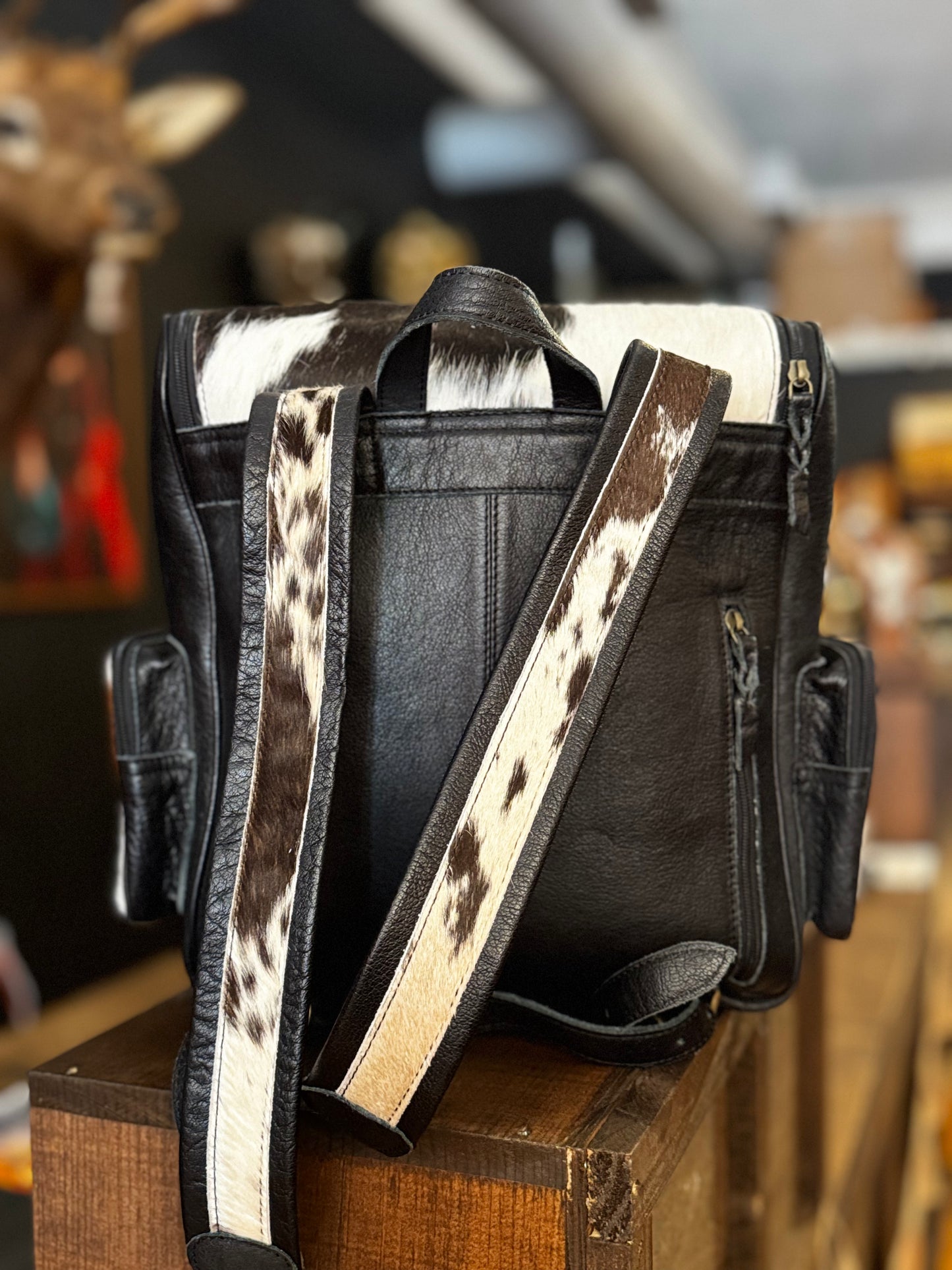 Buckle Change Out - Cowhide Backpack