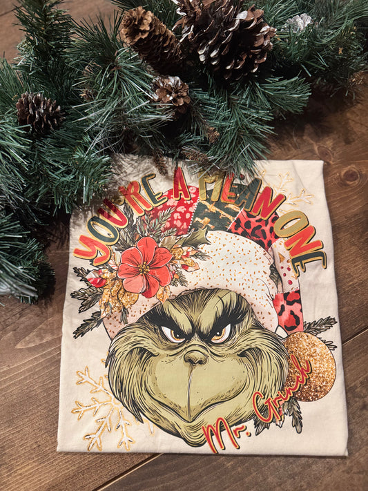 Christmas Mean One - Ivory Graphic Tee