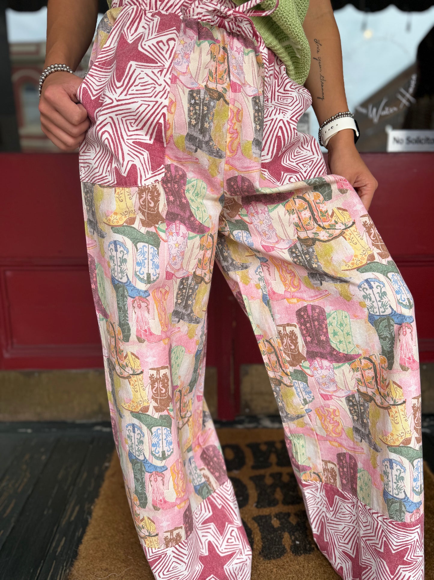 Cowgirl Cosmos – Mixed Print Pants
