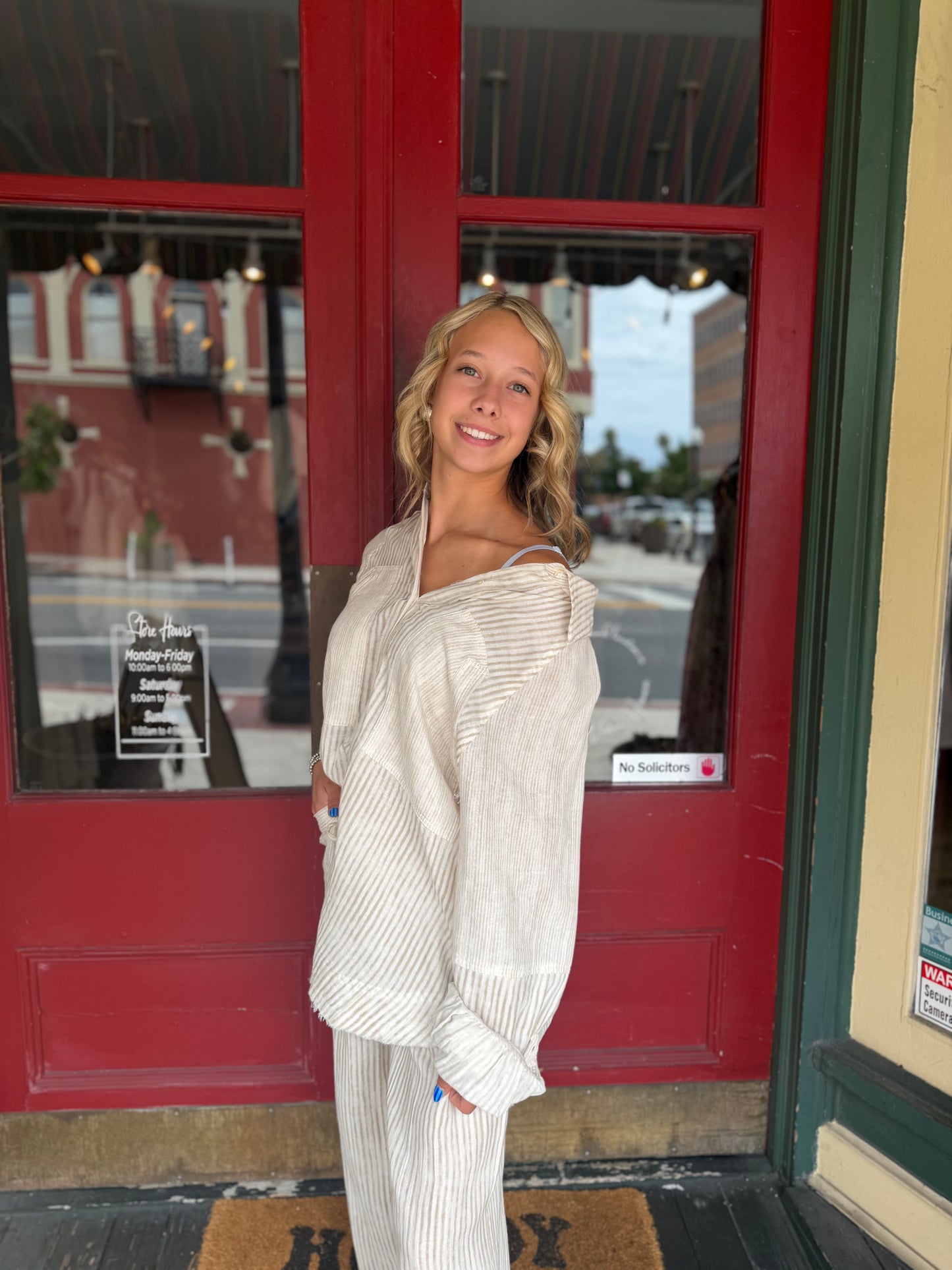 Cedar Creek Stripe – Relaxed Button-Up Shirt