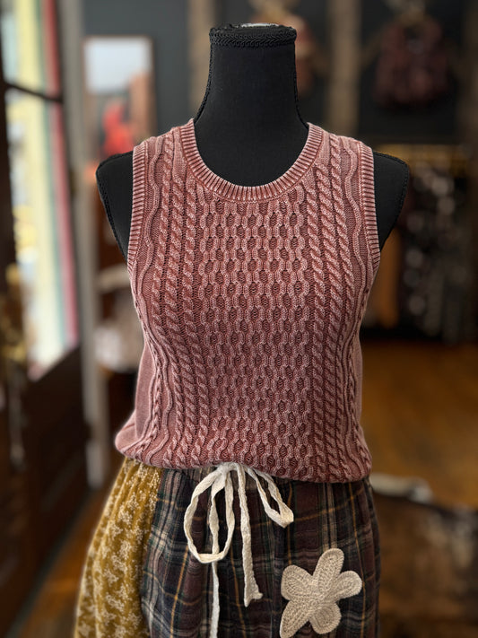 Cinnamon Woods – Terracotta Knit Tank Top
