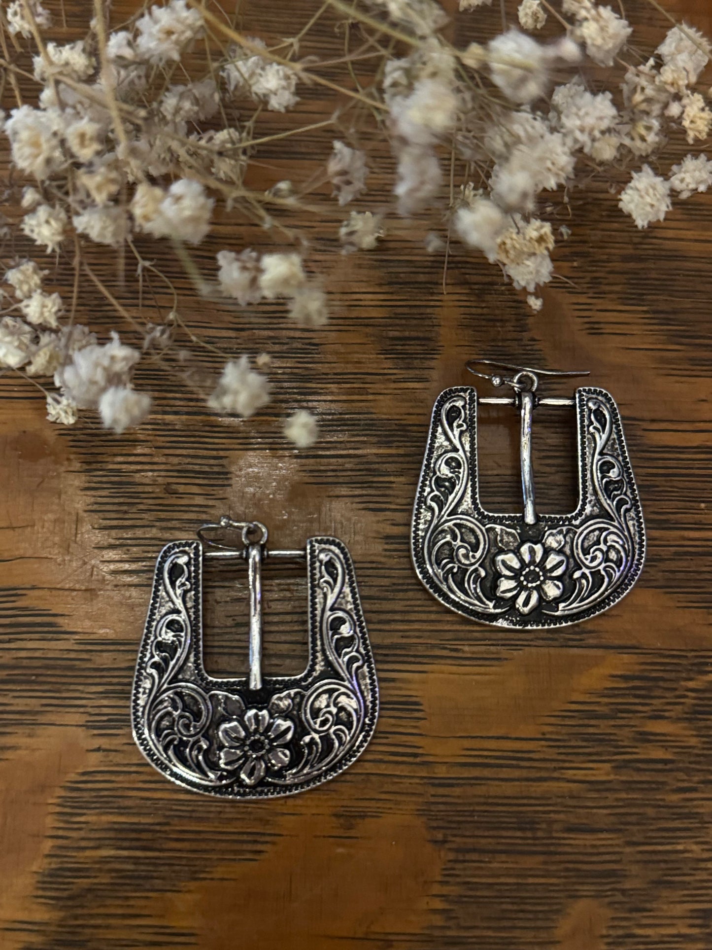 Floral Buckle - Earrings