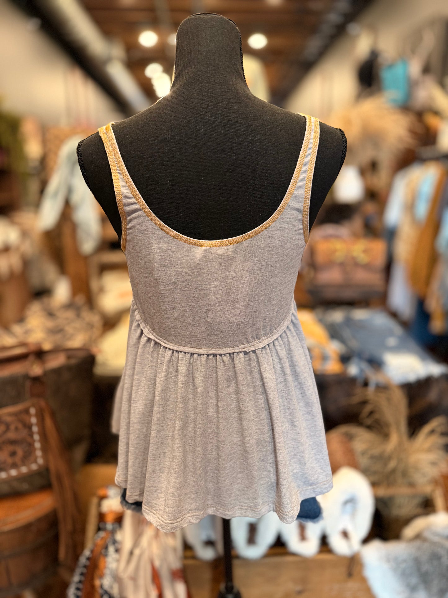 Feather Grey – Doll Tank Top