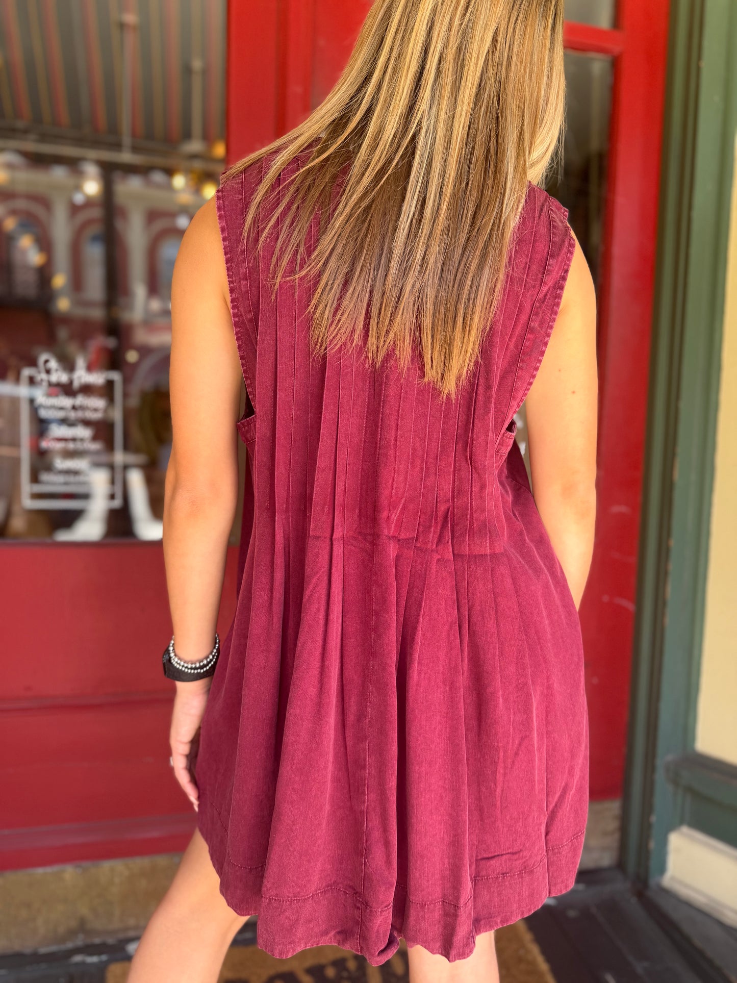Cactus Lane - Maroon Tunic Top