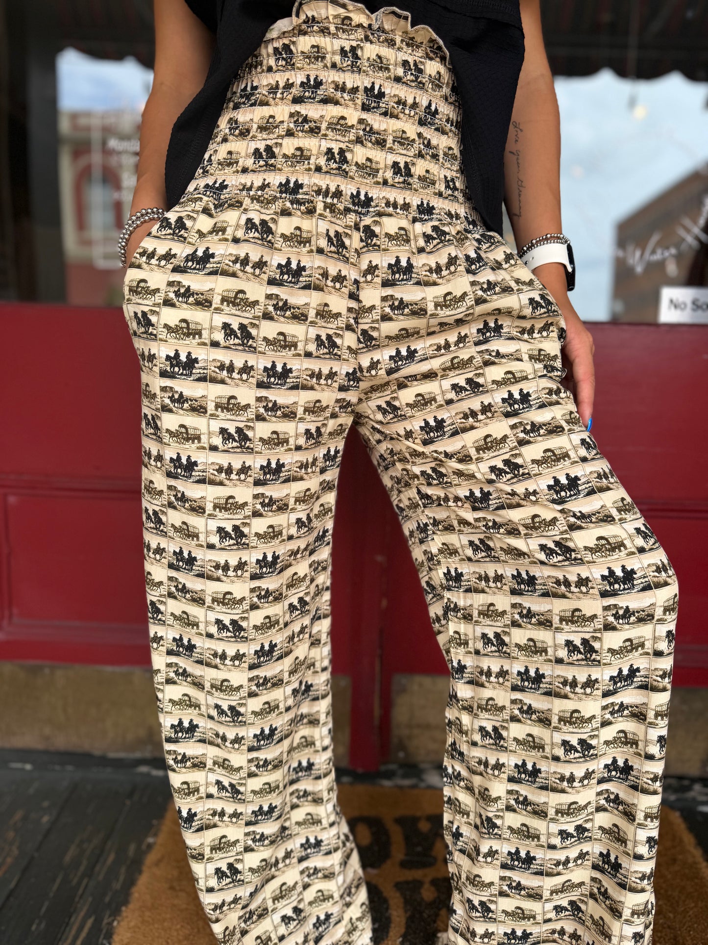 Open Range Trails – Western Print Pants