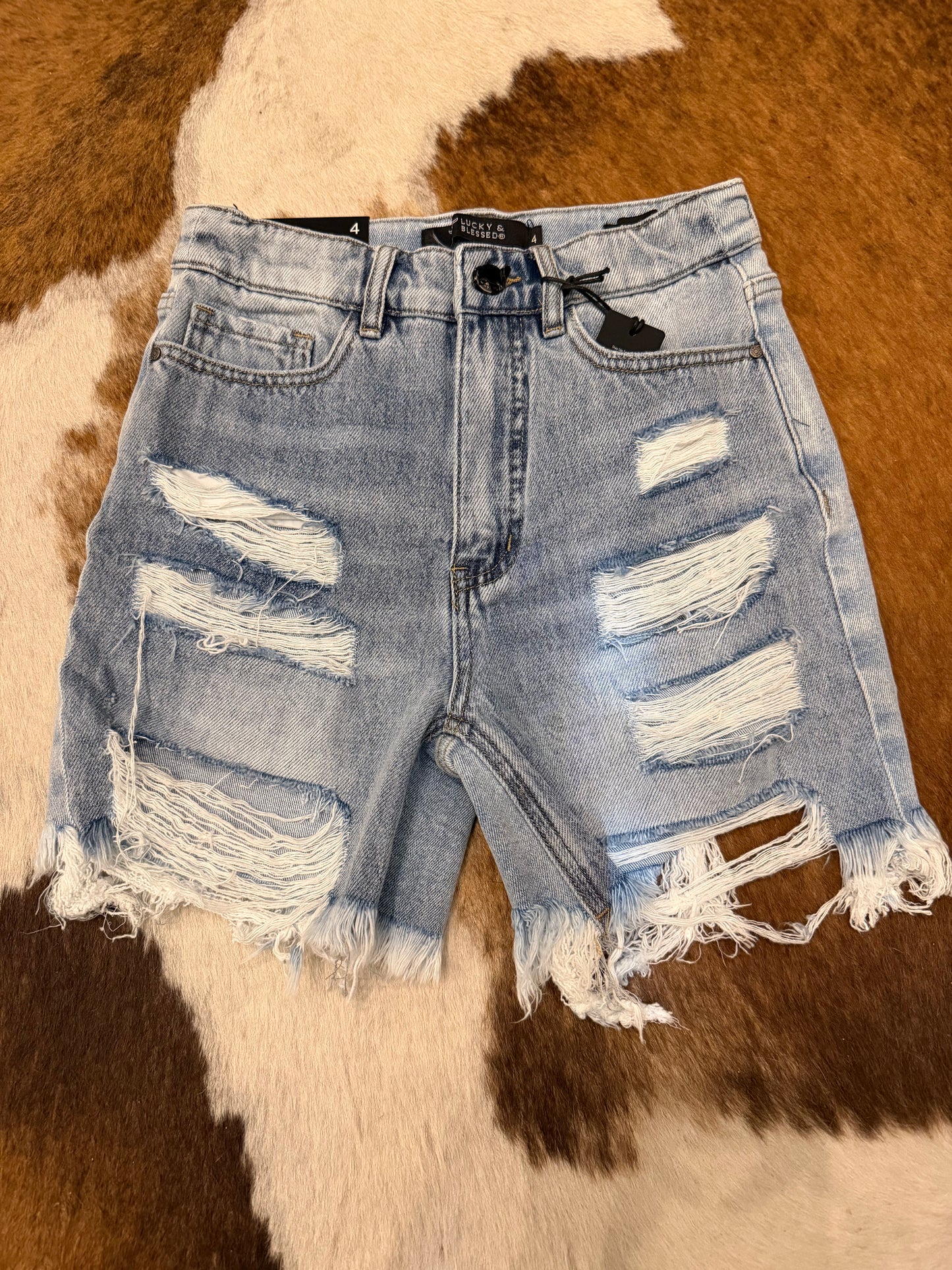 The Brylie’s – High Rise Denim Shorts