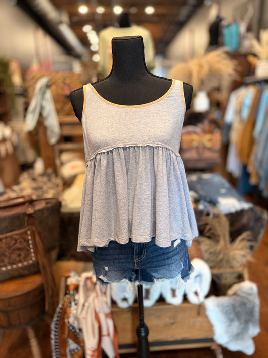 Feather Grey – Doll Tank Top