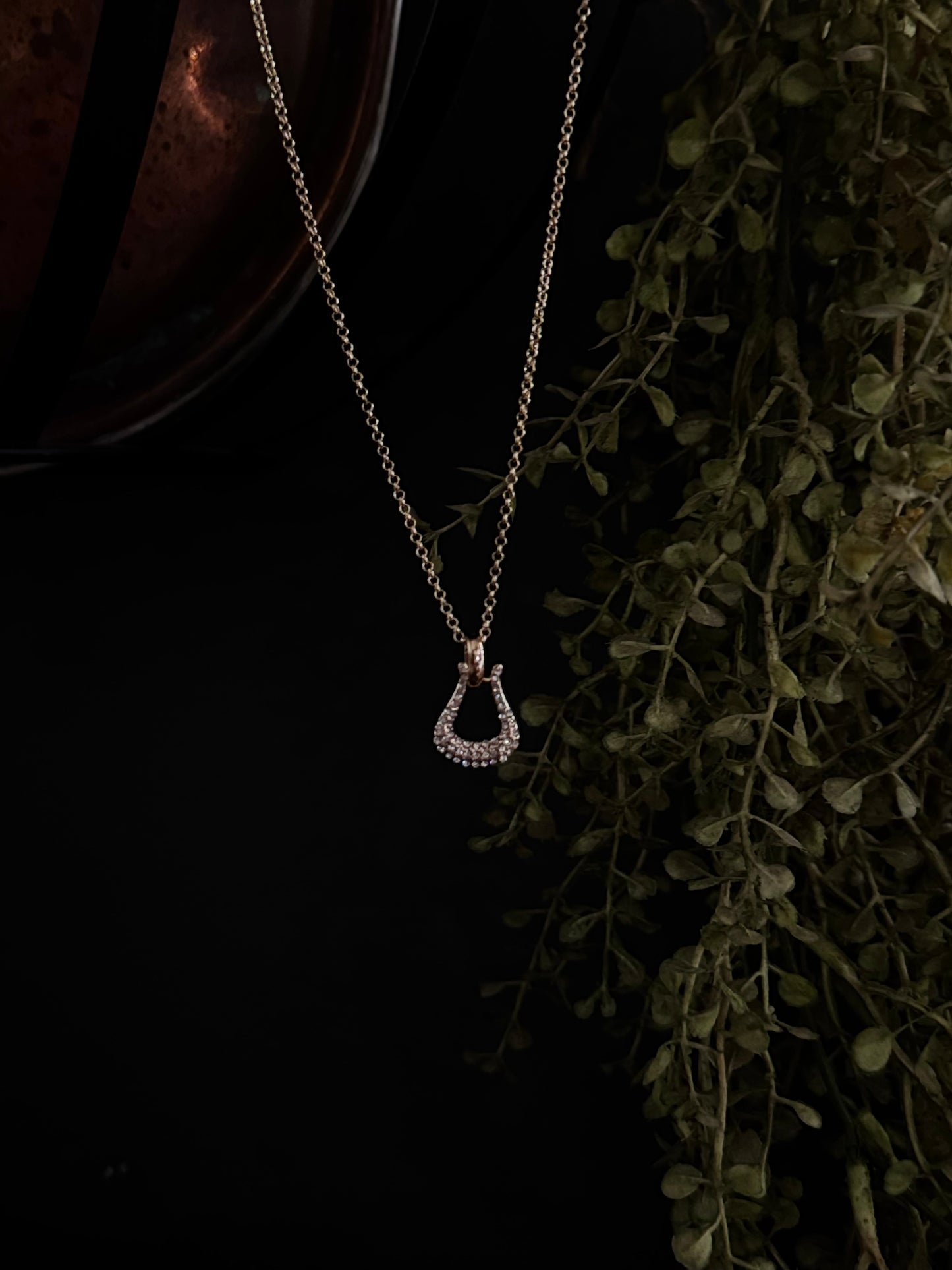 Stirrup Glam - Gold Necklace