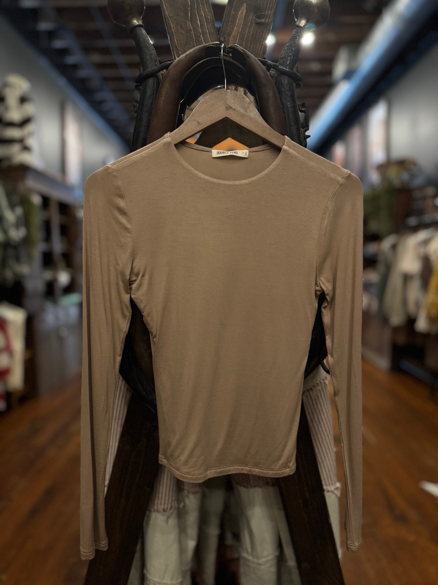 Simple Staple – Taupe Long Sleeve Top