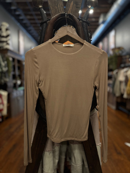 Simple Staple – Taupe Long Sleeve Top