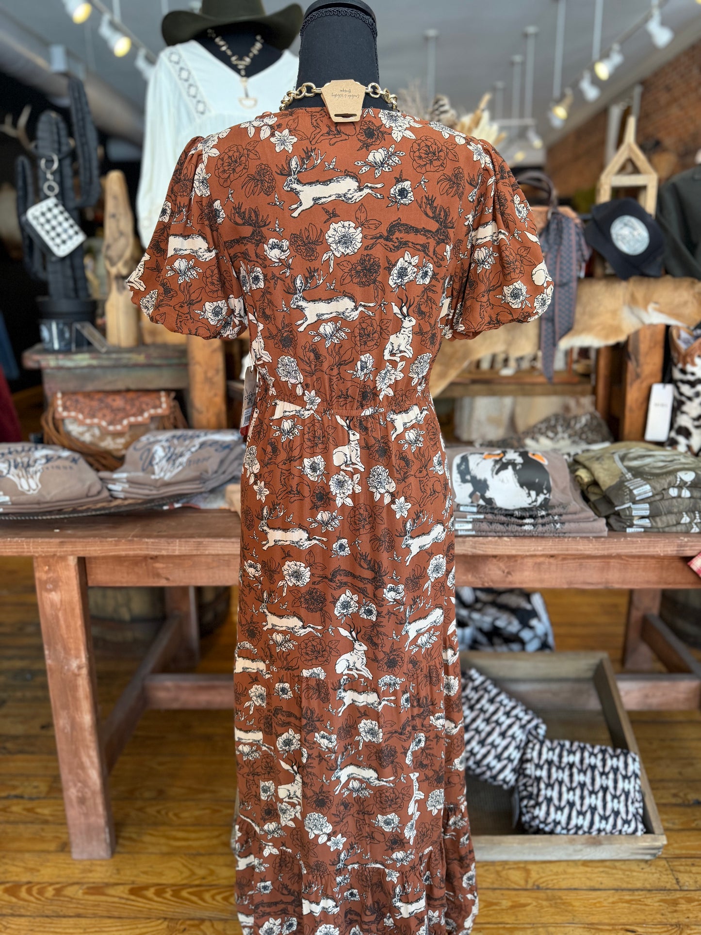 Garden of Jackalopes – Floral Maxi Dress