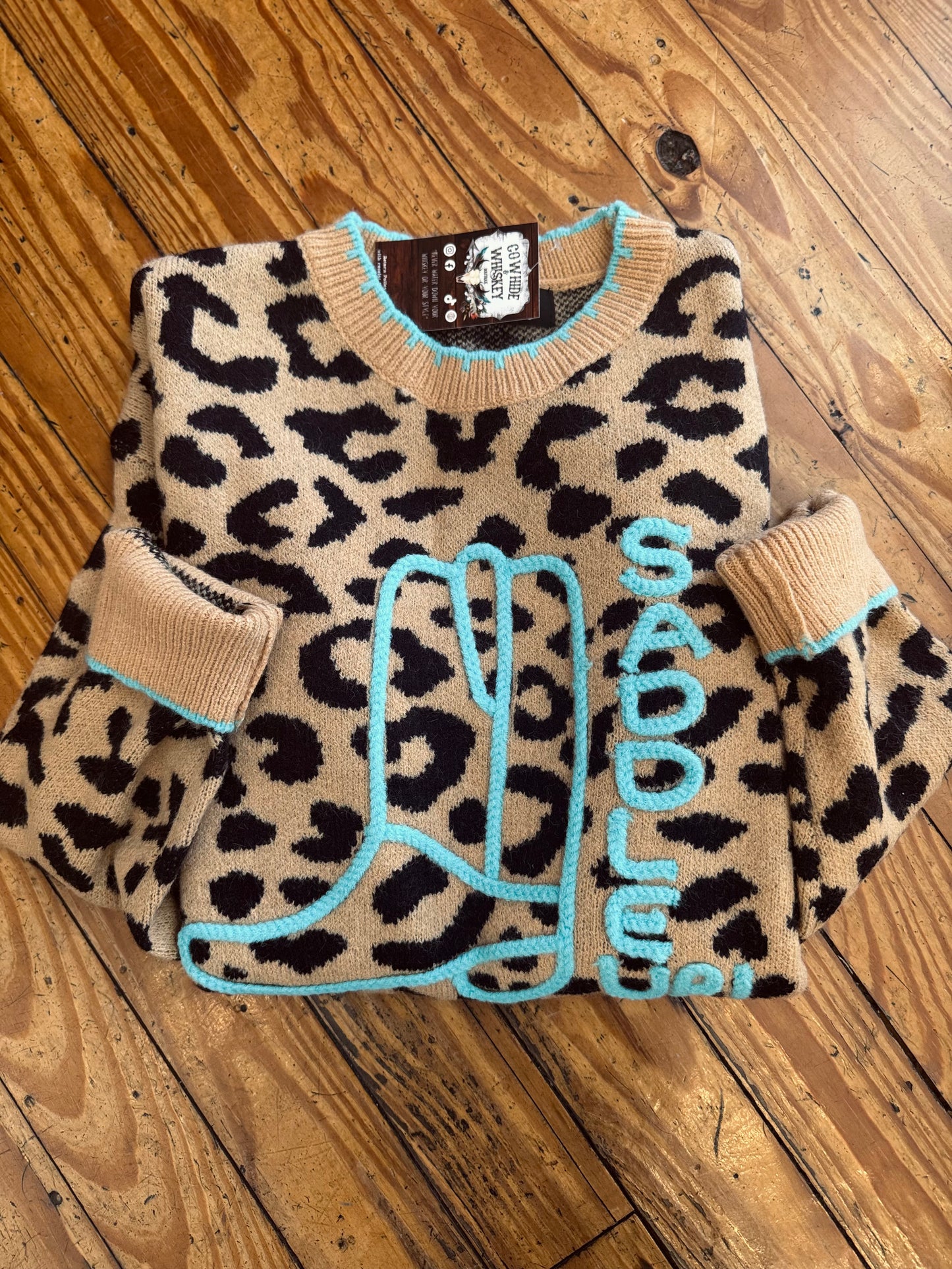 Cowgirl Kicker – Leopard Sweater
