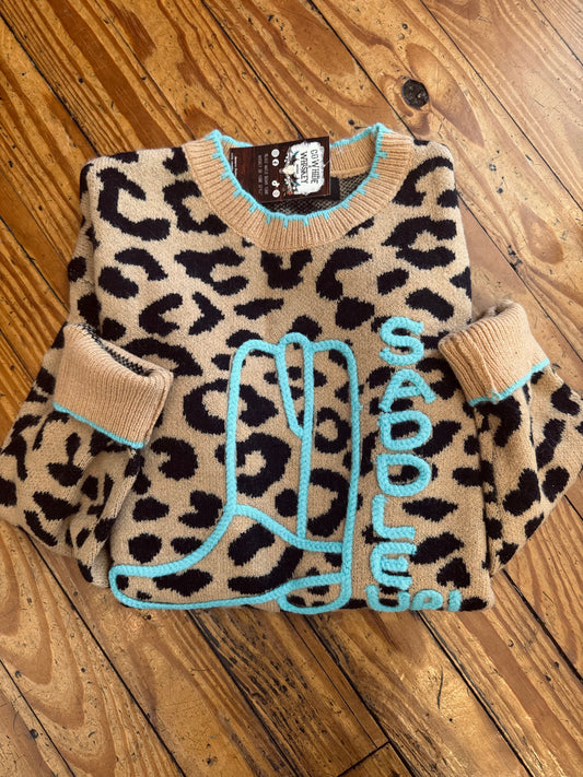 Cowgirl Kicker – Leopard Sweater
