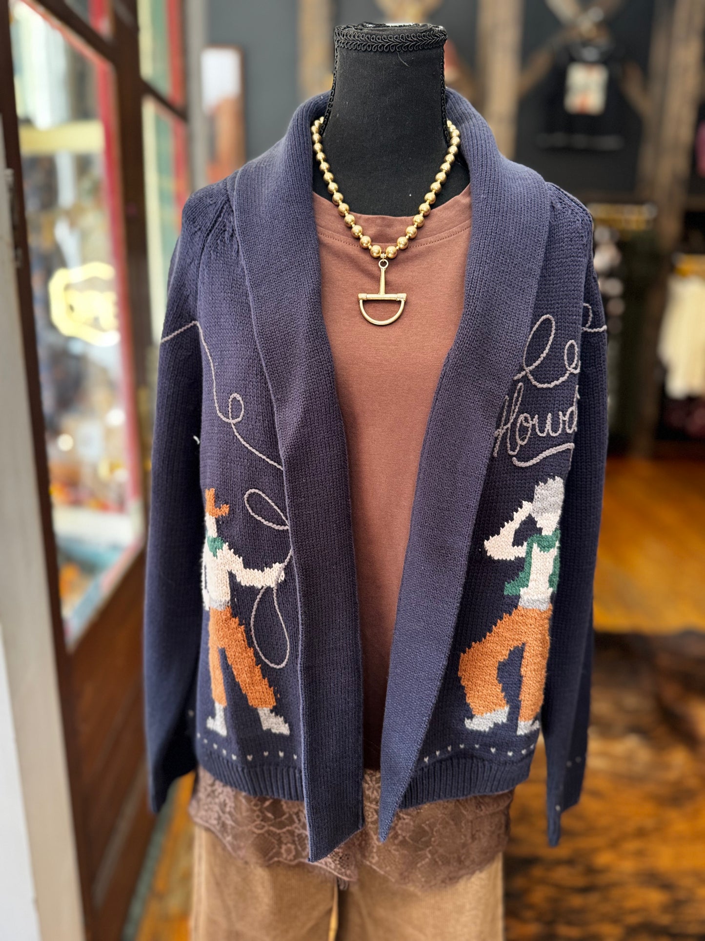 West of Somewhere – Navy Knit Cardigan