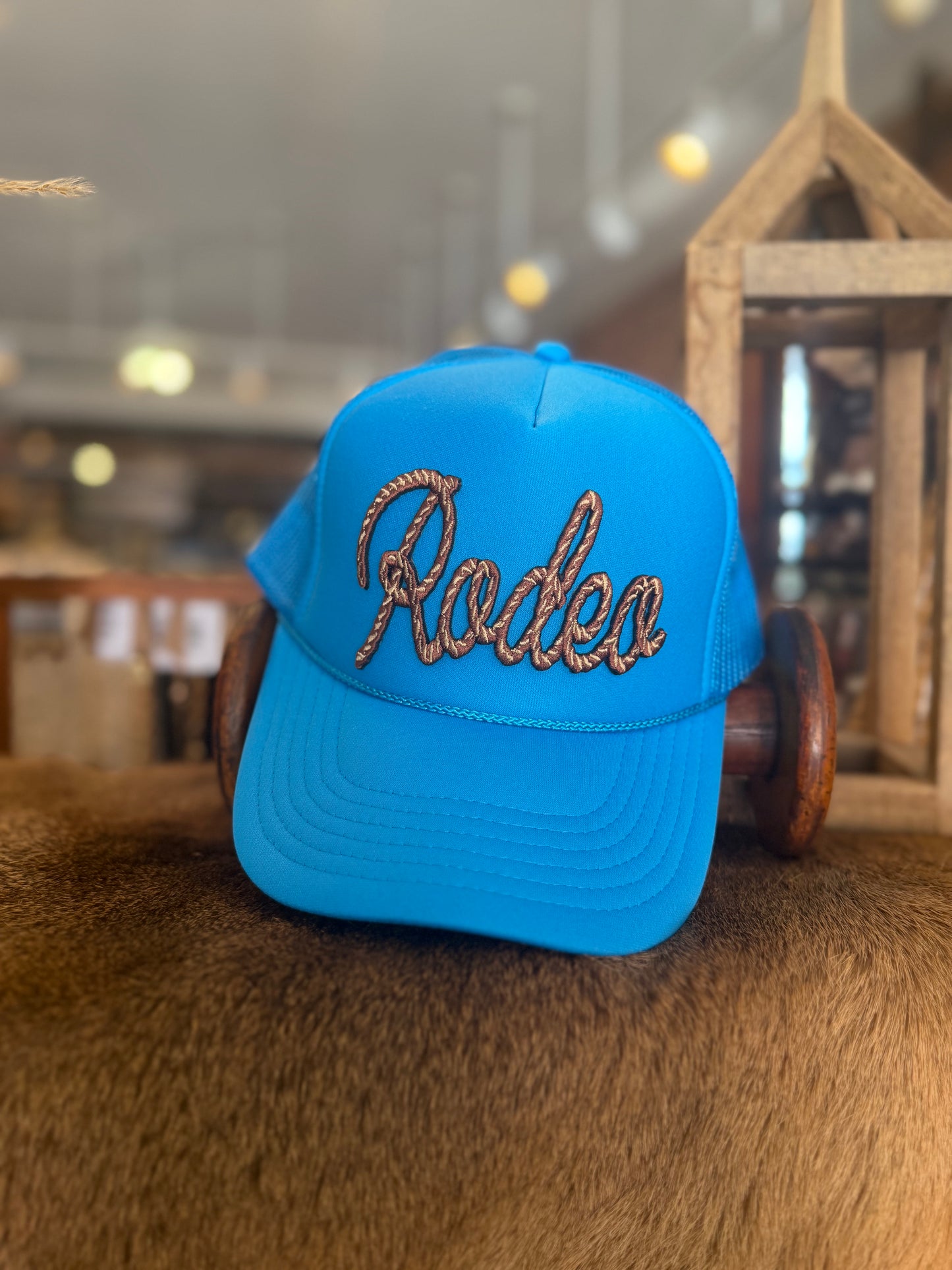 Roping Rodeo - Blue Foam Trucker Hat