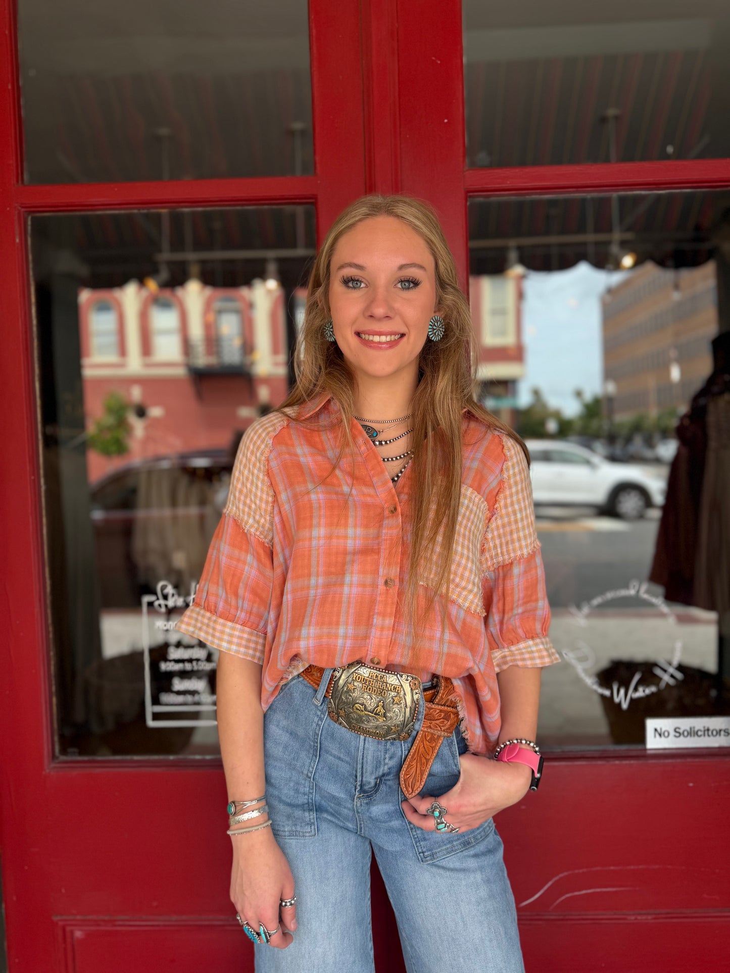 Red Rock – Collared Button Up Short Sleeve