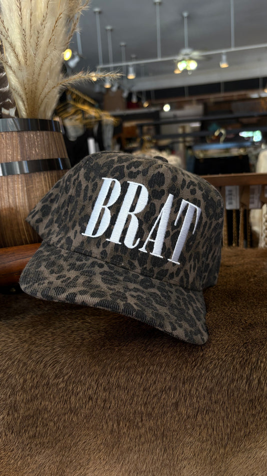 Brat-Leopard Trucker Hat