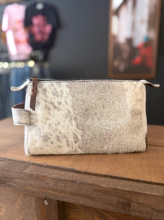 Hideaway Beauty – Cowhide Makeup Bag
