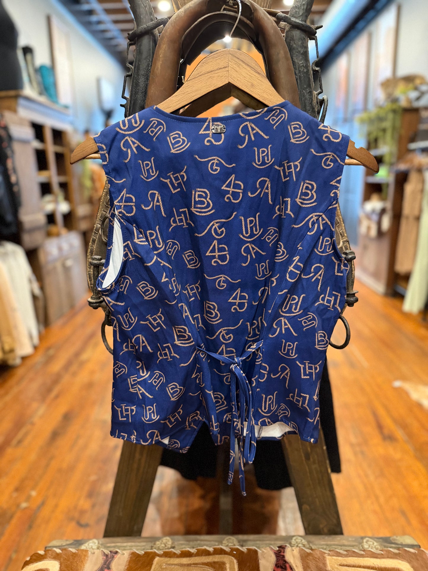 Branded Rodeo Tie Vest