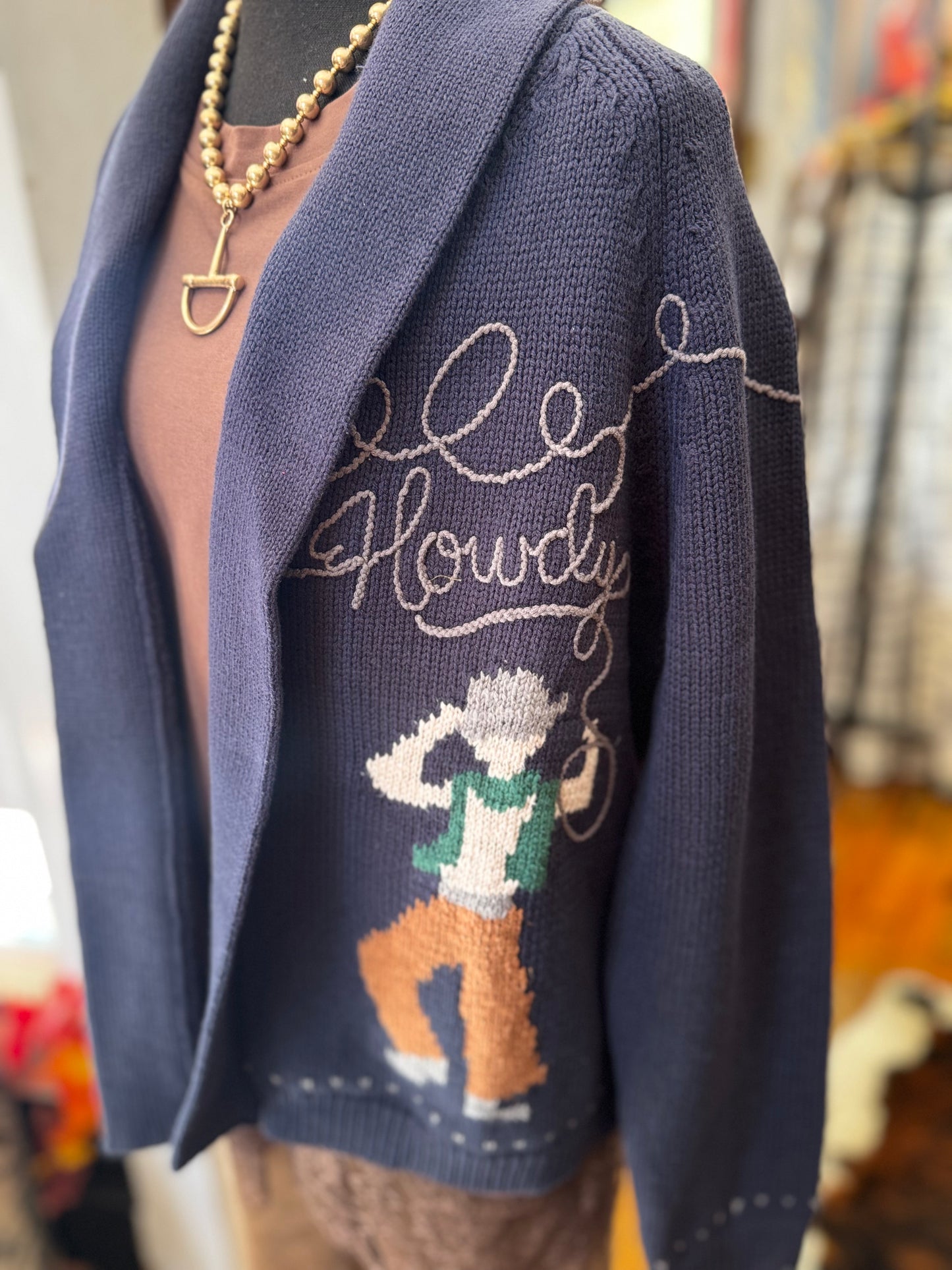 West of Somewhere – Navy Knit Cardigan