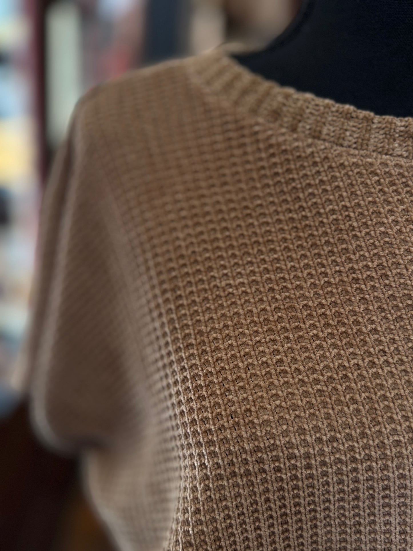 Toasted Latte – Camel Chenille Sweater
