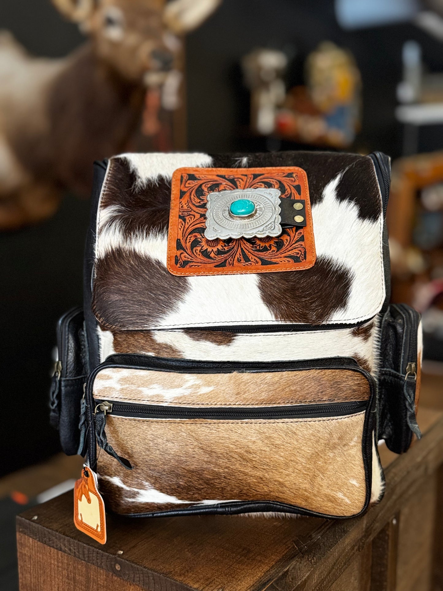 Buckle Change Out - Cowhide Backpack