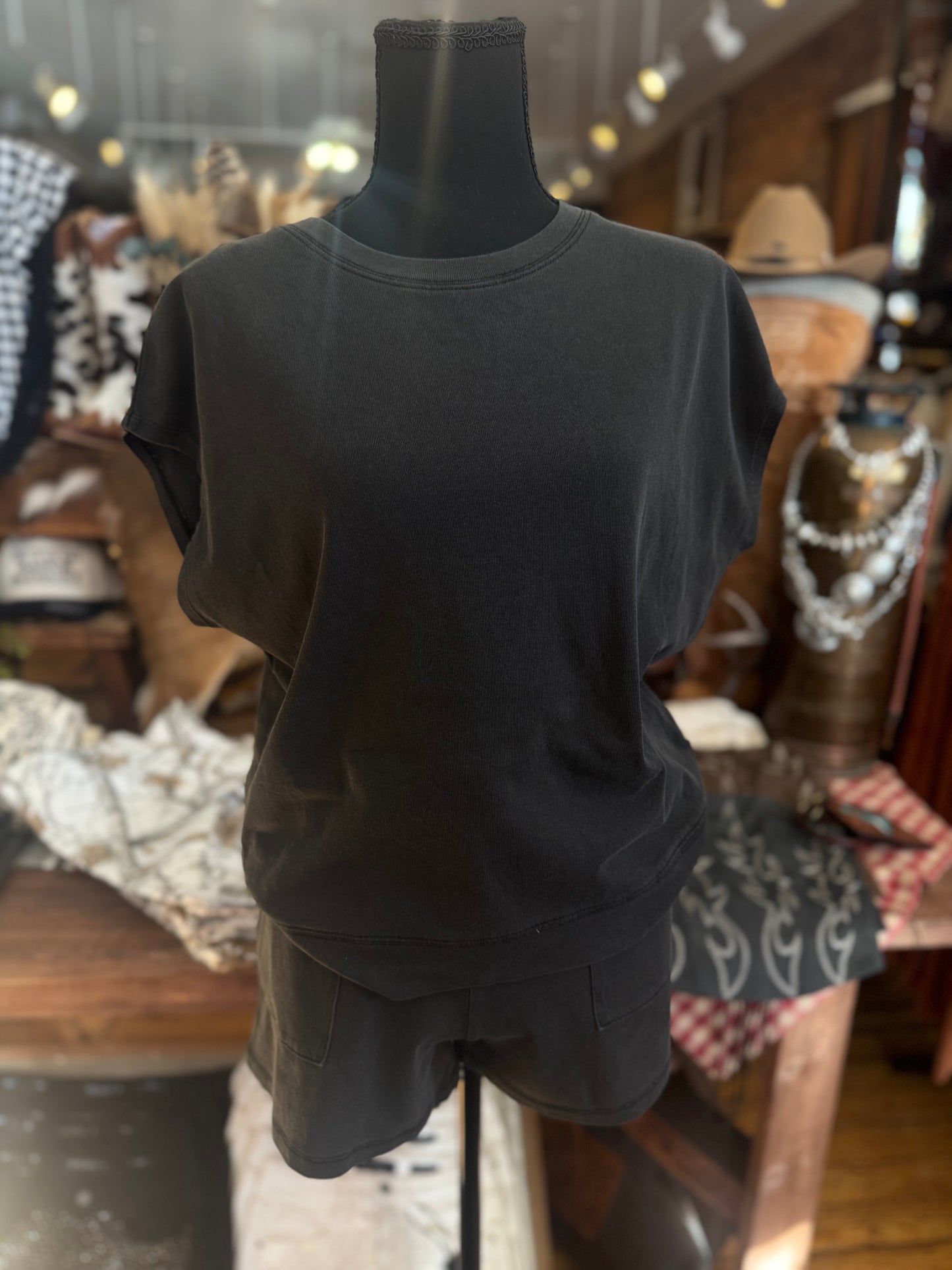 Midnight Mist - Black Two Piece Set