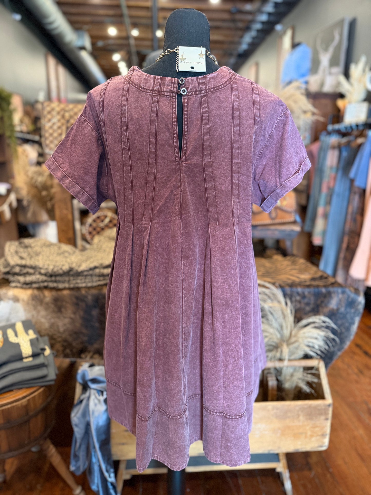 Bohemian Winefield – Wine T-Shirt Dress