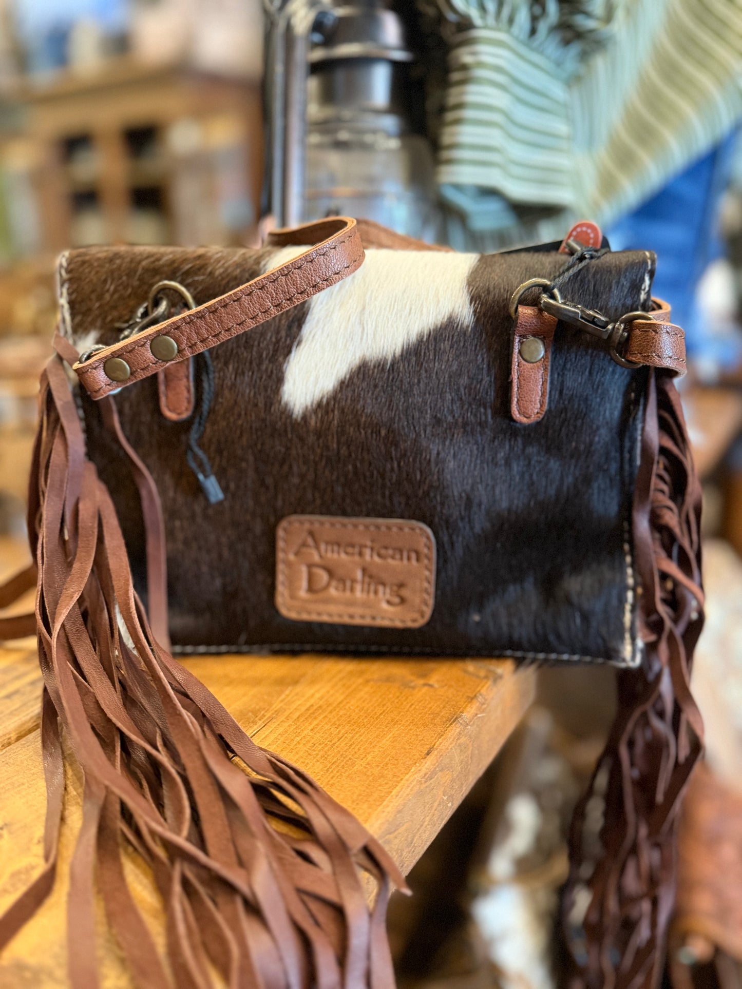 Outlaw Cowhide & Fringe-Crossbody