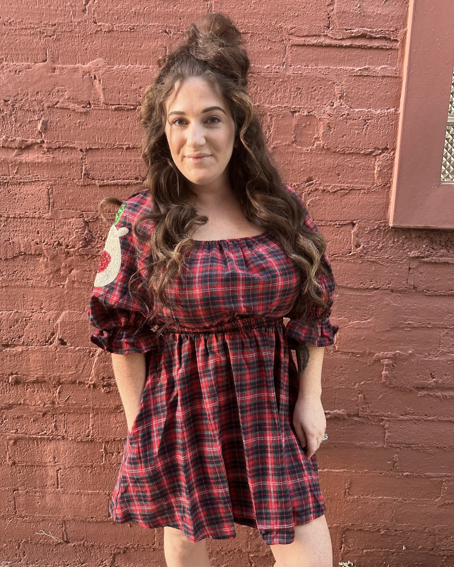 OH DEER - Plaid Dress