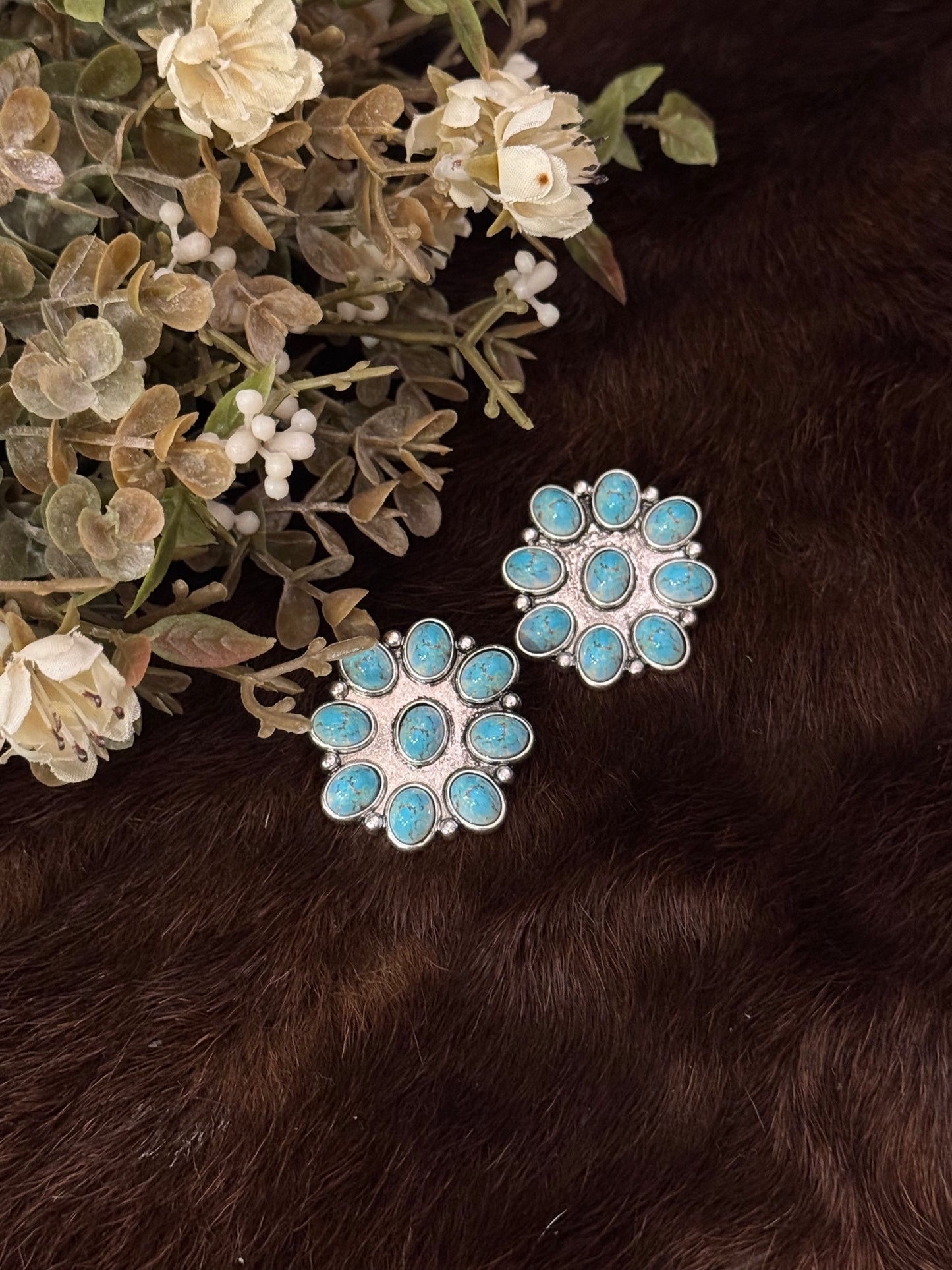 Fool's Cluster - Teal Earrings