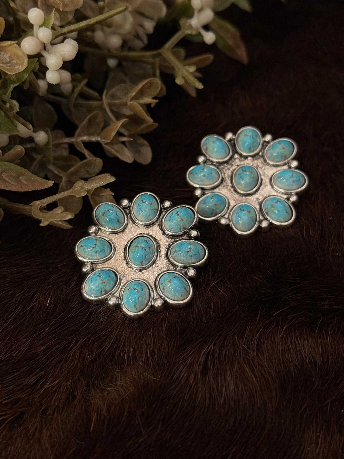 Fool's Cluster - Teal Earrings
