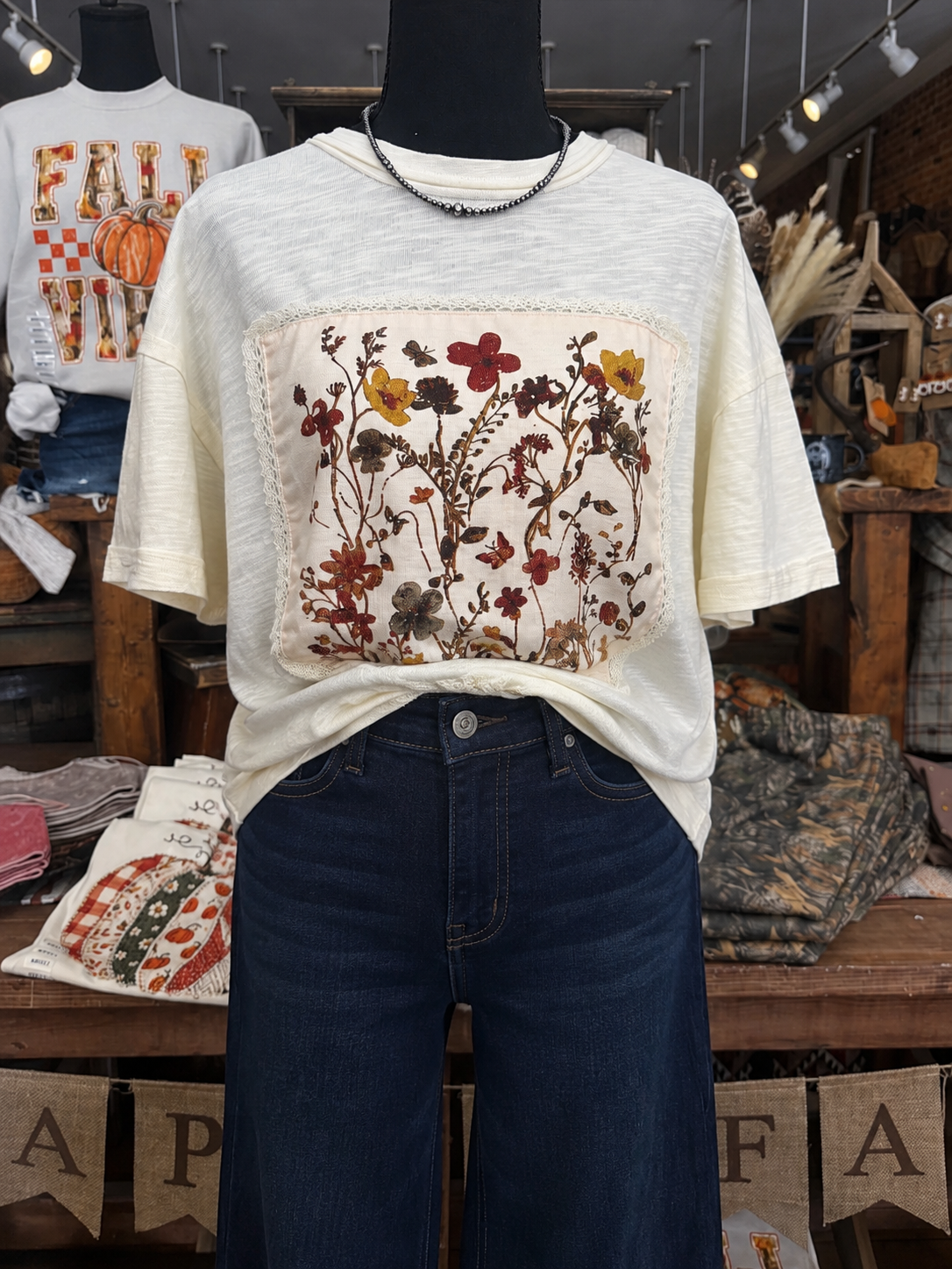 Soft Wildflower - Ivory Top
