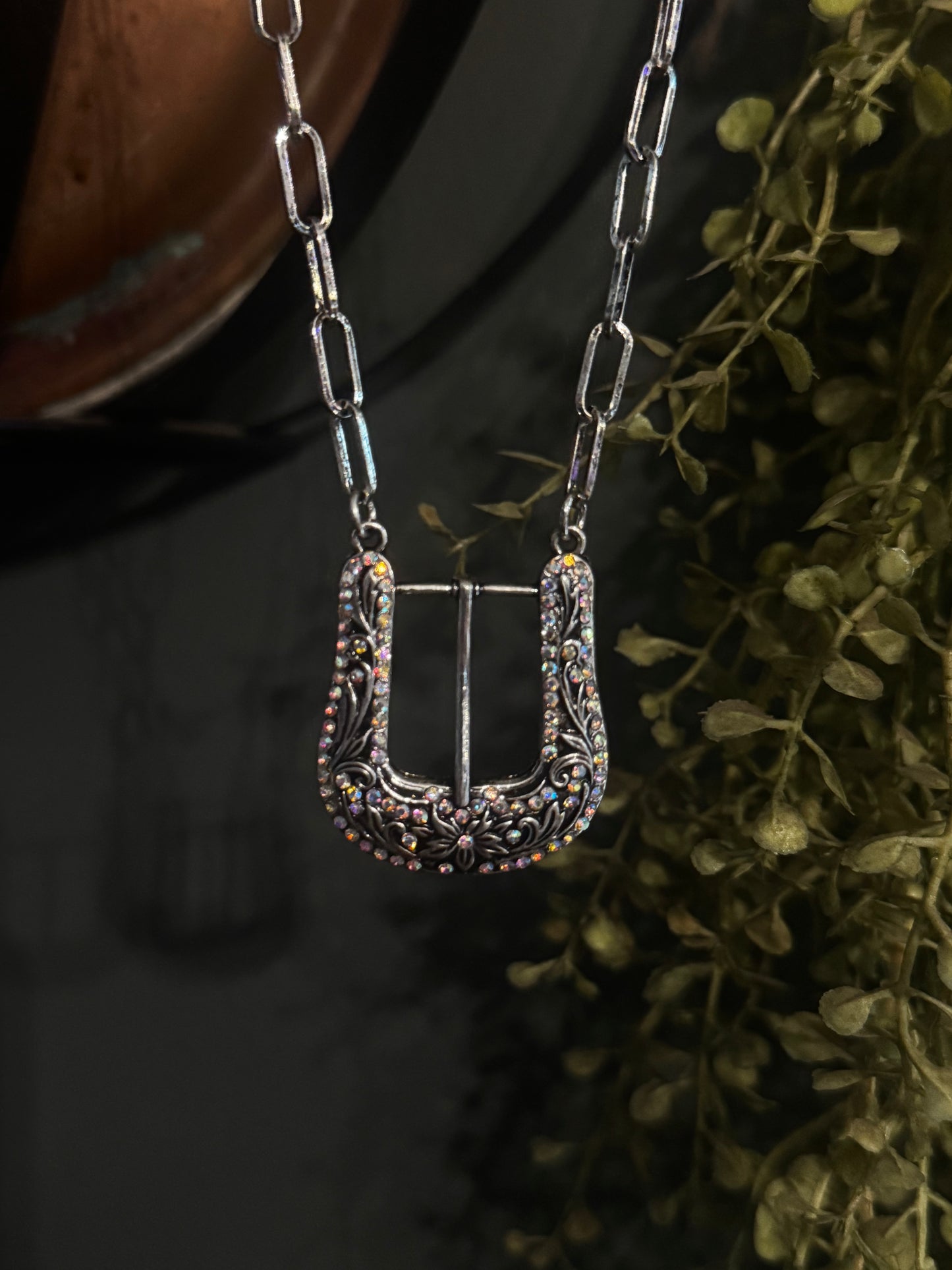 AB Glam Buckle - Necklace