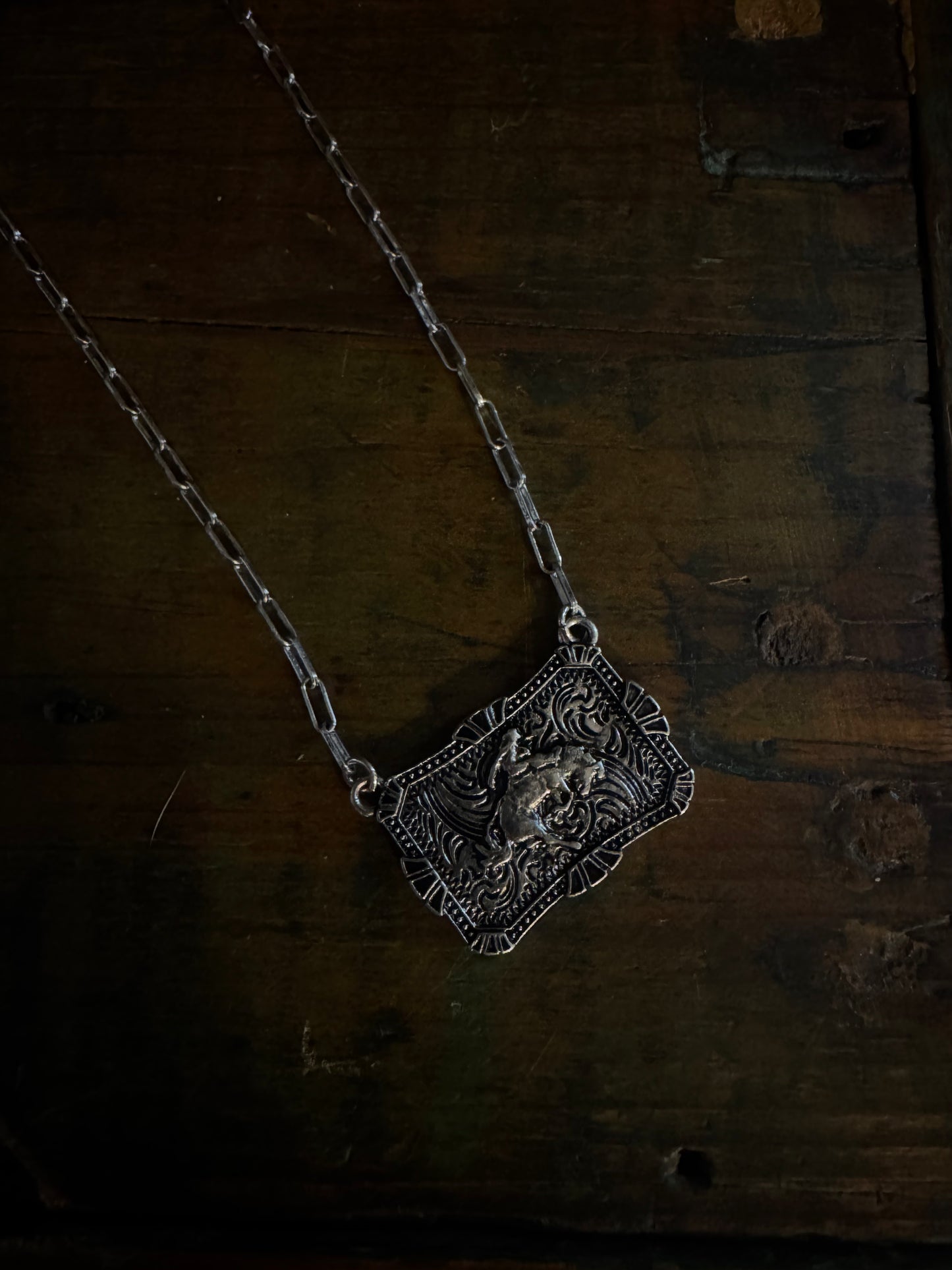Bucking Bronc Buckle - Necklace