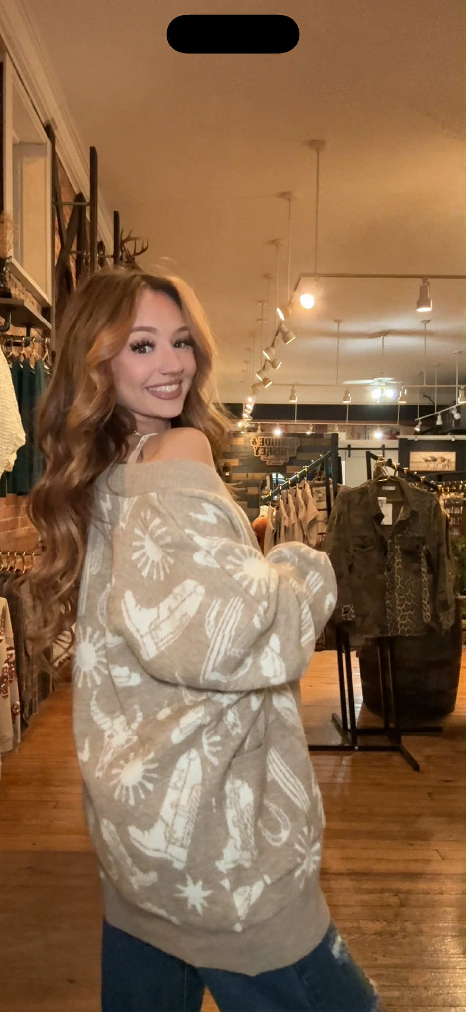 High Desert Knit - Khaki Western Cardigan