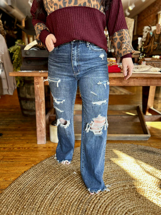 Rustler’s Edge – Patchwork Denim Jeans
