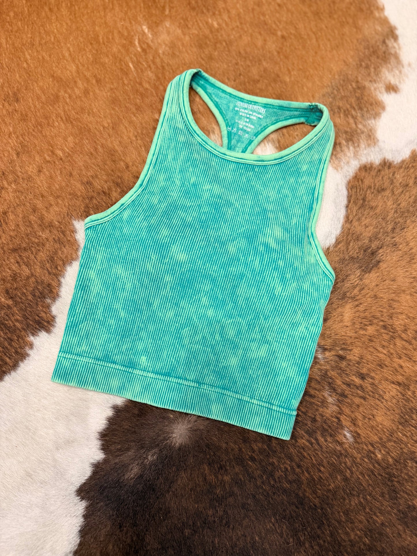 Kelly Green Tank – Padded Tank Top