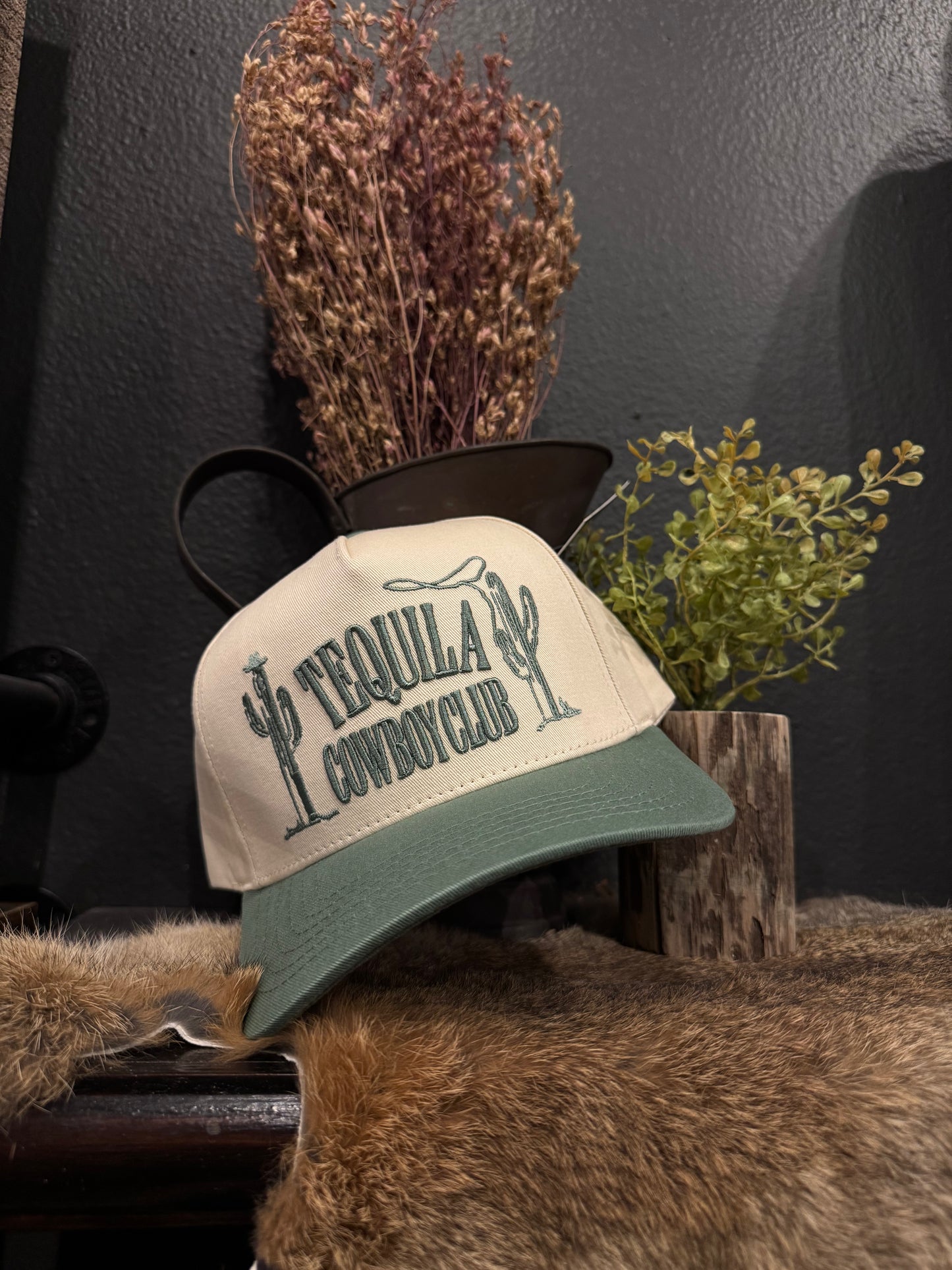 Tequila Cowboy Club - Sage Trucker Hat