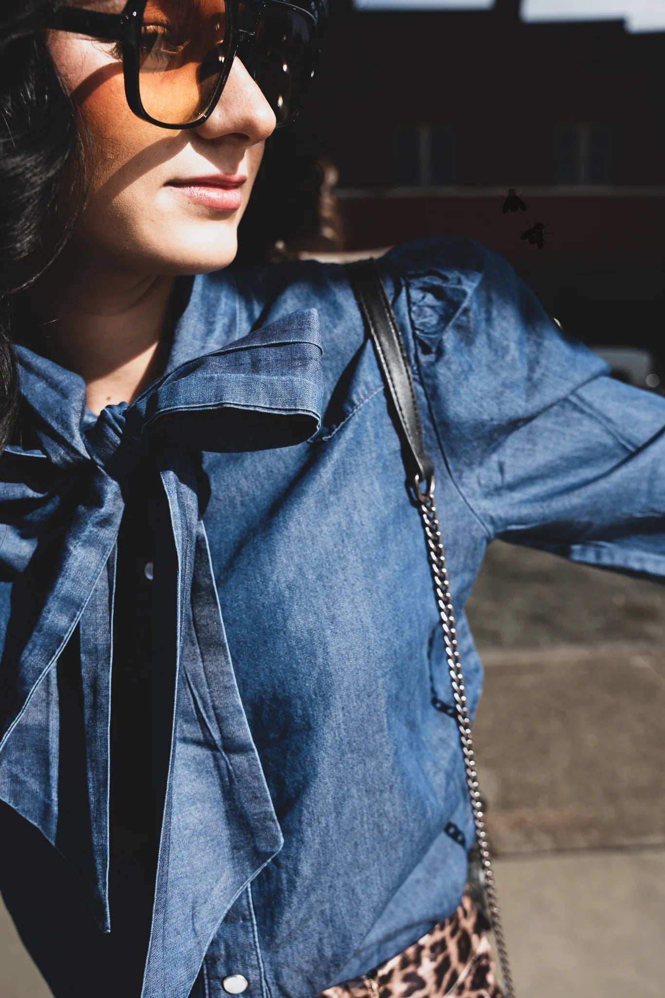 Pearl Ranch- Denim Button Up